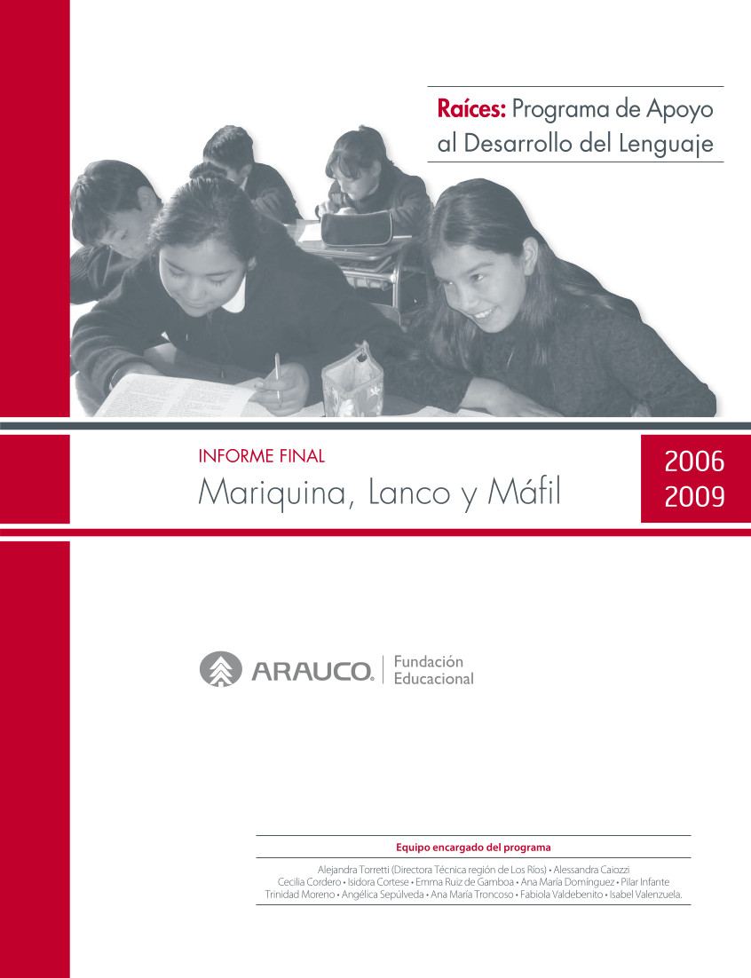 Informe Final Programa Raíces de Apoyo al Desarrollo del Lenguaje